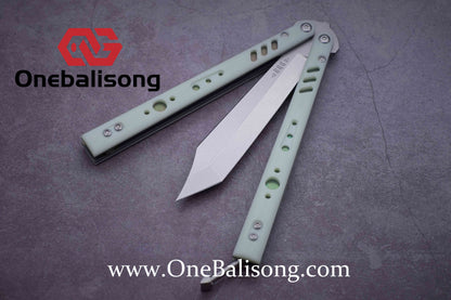 Baliplus BRS REP CLONE Balisong TC4 Titanium Alloy+G10 Patch Bushings Sandwich Structure 9cr18