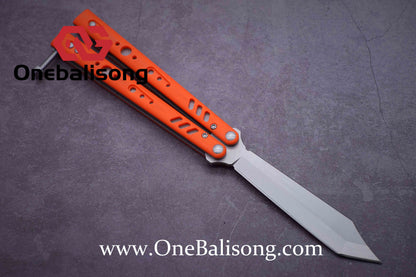 Baliplus BRS REP CLONE Balisong TC4 Titanium Alloy+G10 Patch Bushings Sandwich Structure 9cr18