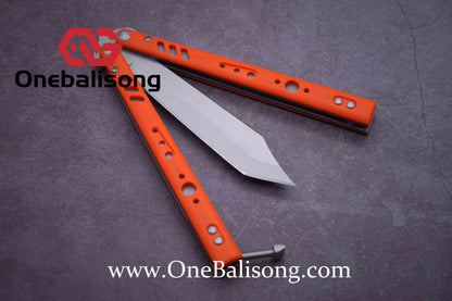 Baliplus BRS REP CLONE Balisong TC4 Titanium Alloy+G10 Patch Bushings Sandwich Structure 9cr18