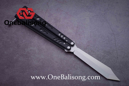 Baliplus BRS REP CLONE Balisong TC4 Titanium Alloy+G10 Patch Bushings Sandwich Structure 9cr18
