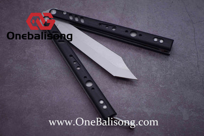 Baliplus BRS REP CLONE Balisong TC4 Titanium Alloy+G10 Patch Bushings Sandwich Structure 9cr18
