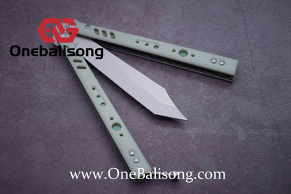Baliplus BRS REP CLONE Balisong TC4 Titanium Alloy+G10 Patch Bushings Sandwich Structure 9cr18