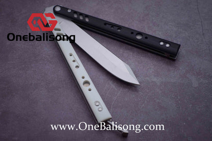 Baliplus BRS REP CLONE Balisong TC4 Titanium Alloy+G10 Patch Bushings Sandwich Structure 9cr18