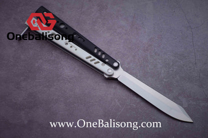 Baliplus BRS REP CLONE Balisong TC4 Titanium Alloy+G10 Patch Bushings Sandwich Structure 9cr18