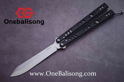 Baliplus BRS REP CLONE Balisong TC4 Titanium Alloy+G10 Patch Bushings Sandwich Structure 9cr18