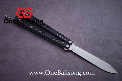 Baliplus BRS REP CLONE Balisong TC4 Titanium Alloy+G10 Patch Bushings Sandwich Structure 9cr18