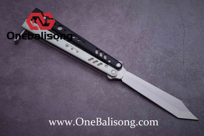 Baliplus BRS REP CLONE Balisong TC4 Titanium Alloy+G10 Patch Bushings Sandwich Structure 9cr18