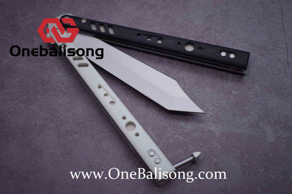 Baliplus BRS REP CLONE Balisong TC4 Titanium Alloy+G10 Patch Bushings Sandwich Structure 9cr18