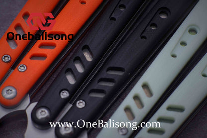 Baliplus BRS REP CLONE Balisong TC4 Titanium Alloy+G10 Patch Bushings Sandwich Structure 9cr18