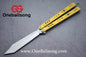 Baliplus BRS REP CLONE Balisong TC4 Titanium Alloy+G10 Patch Bushings Sandwich Structure 9cr18