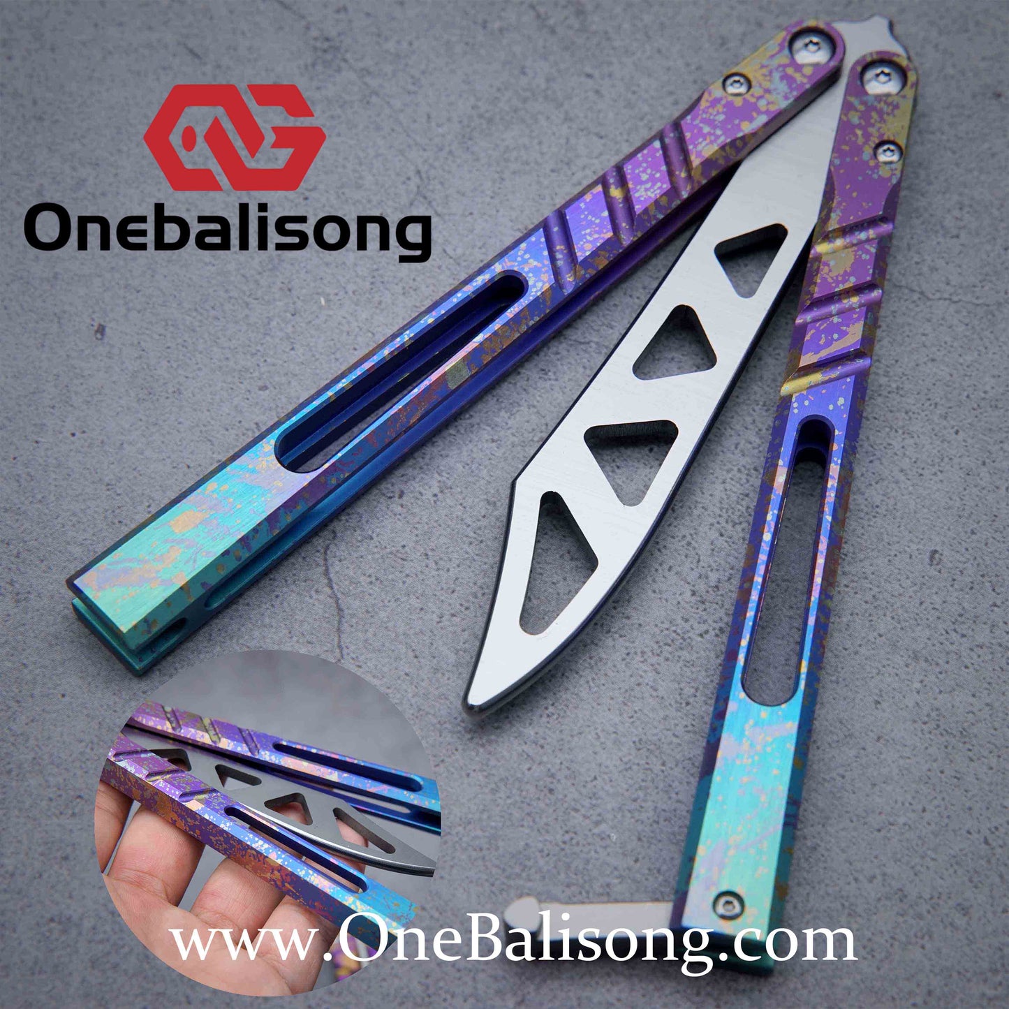 theone BRS chAB clone Titanium alloy-handle stainless steel blad One-piece structure bushings D2