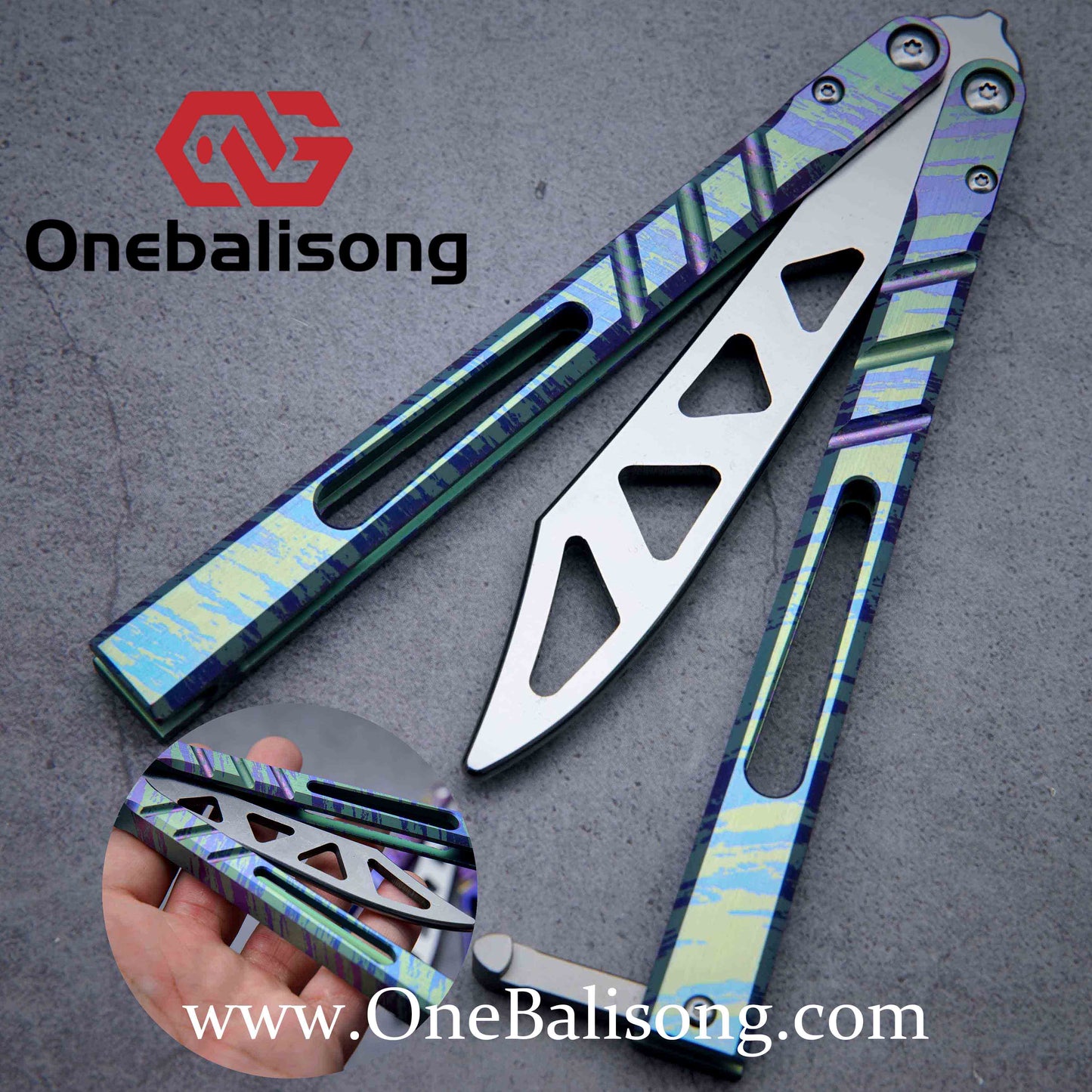 theone BRS chAB clone Titanium alloy-handle stainless steel blad One-piece structure bushings D2