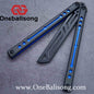 Baliplus Nautilus V1 Balisong Clone Aluminum Alloy G10 Patch Handle Stainless Steel Blade Bushing