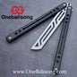 Baliplus Nautilus V1 Balisong Clone Aluminum Alloy G10 Patch Handle Stainless Steel Blade Bushing