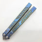 Theone Titanium Falcon Balisong  clone Titanium-handle stainless blade bushing
