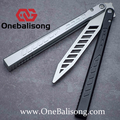 Theone Aluminum Falcon Balisong Clone Aluminum alloy-handle stainless steel blade bushings