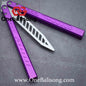 Theone Aluminum Falcon Balisong Clone Aluminum alloy-handle stainless steel blade bushings